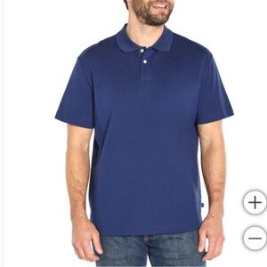 GAP Jersey Polo Shirt Blue Size Small